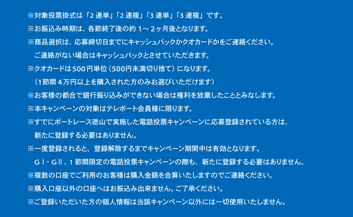 電投キャンペーン説明